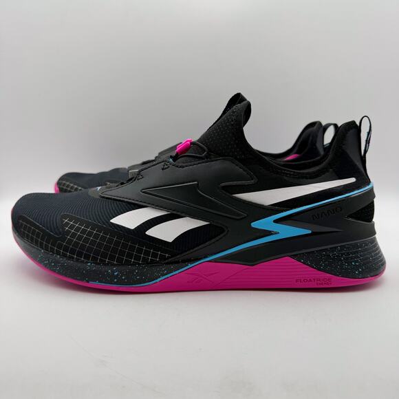 Reebok Mens Nano X3 Froning Sneaker US 12 EU 45.5 Black Pink Athletic NIB - Picture 8 of 12